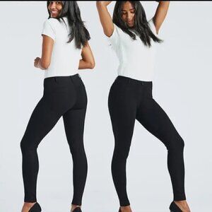 Betabrand Black Classic Skinny Dress Yoga Pants Pull On XS Petite